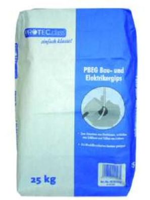 25Kg Protec. class PBEG Bau- & Elektrikergips 25kg Sack