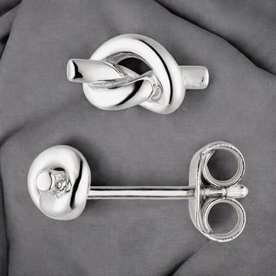Ohrstecker Knoten 925 Sterling Silber