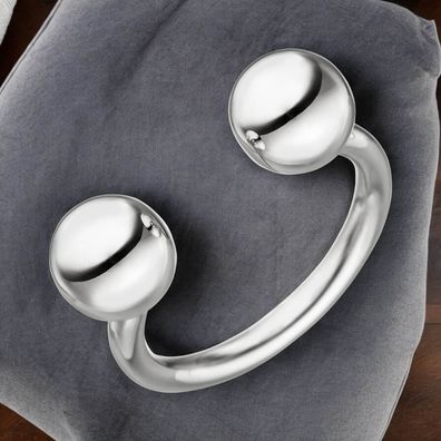 Damen Ring Kugel Kugeln 925 Sterling Silber Silberring Kugelring offen