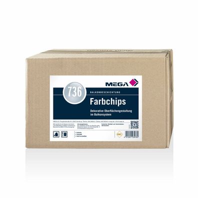 MEGA 736 Farbchips 1 kg grau/weiß