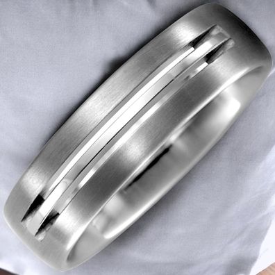 Partner Ring aus Titan matt Partnerring Titanring