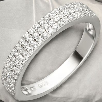 Damen Ring 925 Sterling Silber 69 Zirkonia Silberring