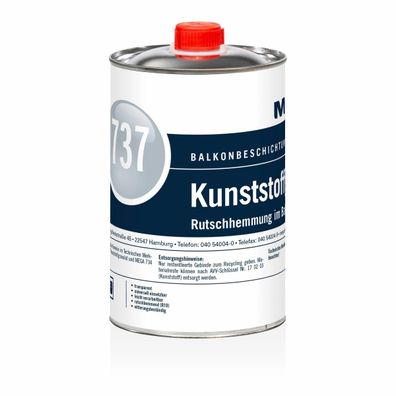 MEGA 737 Kunststoffgranulat R10 - 0,25 Liter transparent