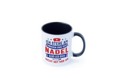 Ich stehe am anderen Ende der Nadel | Spritze | Kreuz Tasse - Geschenk