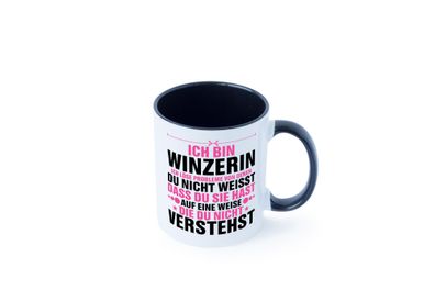 Löse Probleme: Winzerin | Weinbauer | Wein Tasse - Geschenk