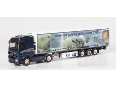 Herpa 150064 Mercedes-Benz Actros LH 02 Kühlkoffer-Sattelzug Baam Maßstab 1:87
