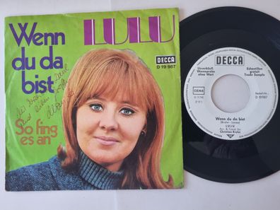 Lulu - Wenn Du Da Bist / So Fing Es An 7'' Vinyl Germany PROMO
