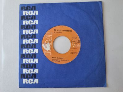 Nina Simone - To Love Somebody / I Can't See Nobody 7'' READ FOR Condition!