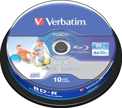 Verbatim BD-R 25GB/1-6x Cakebox (10 Disc)