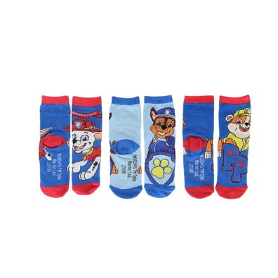 Paw Patrol 3er-Pack Socken Komfortable Socken für Kinder mit elastischem Bund