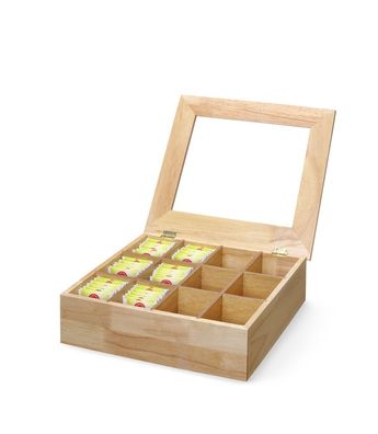 Hendi Tee-Box aus Holz für 144 Teebeutel