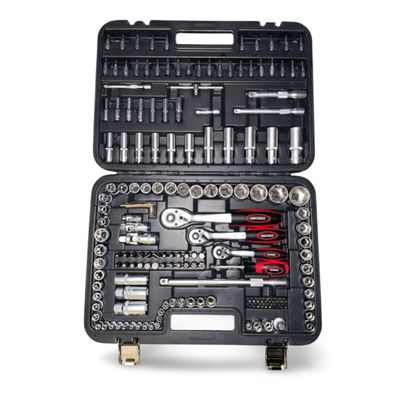 Steckschlüssel Set 1/4 3/8 1/2 Zoll 171 teilig mit SuperLock Profil