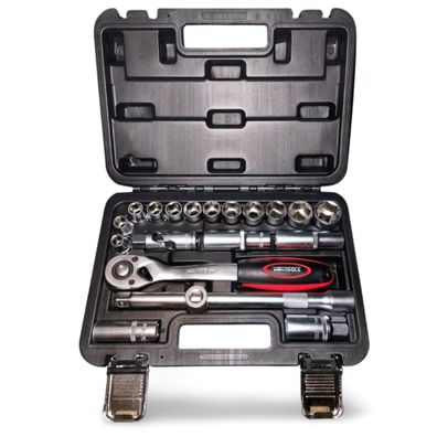 Steckschlüsselsatz 1/2 Zoll 20 teilig in Profi Qualität