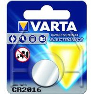 1St. Varta CR 2016 Varta Electronics CR 2016 1er Blister