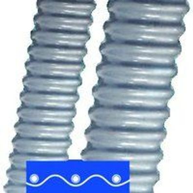 10m Flexa AIRflex-KUW-PVC-AS, Kunststoffschlauch, PVC-Mantel, grau, 10