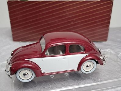 VW Käfer Brezelfenster, US Version weinrot / weiß, Vitesse