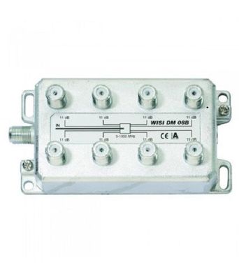 1St. Wisi DM08B Verteiler 8fach 5-1000MHz 11dB
