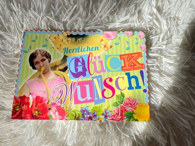 Lustige Postkarte * Herzlichen Glückwunsch! * 8129-43A