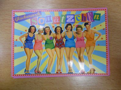 Lustige Postkarte * Glückwunsch, Schätzchen * 8129-38A