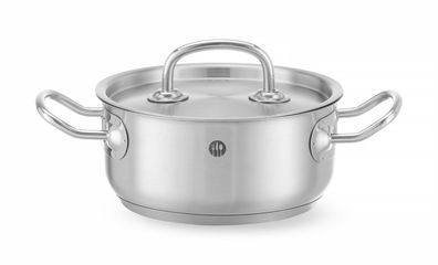 Hendi Bratentopf mit Deckel Kitchen Line und 1,5 Liter für alle Herdarten