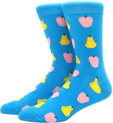 Birnen Socken Blau - Unisex - Größe 36 bis 44