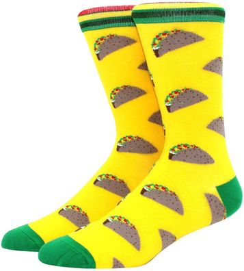 Taco Socken Gelb - Unisex - Größe 36 bis 44