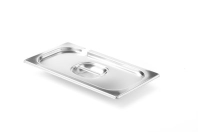 Hendi GN-Deckel mit Löffelaussparung Profi Line GN13 aus Edelstahl