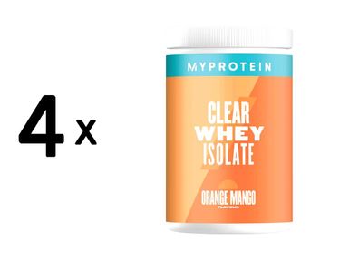 4 x Myprotein Clear Whey Protein (488g) Orange Mango