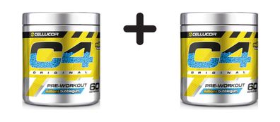 2 x Cellucor C4 Original (60 serv) Millions Bubblegum
