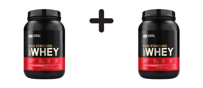 2 x Optimum Nutrition 100% Whey Gold Standard (2lbs) Delicious Strawberry
