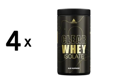 4 x Peak Clear Whey Isolate (450g) Blue Raspberry