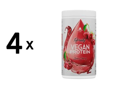 4 x Peak Fruity Vegan Protein (400g) Sour Cherry