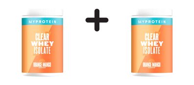 2 x Myprotein Clear Whey Protein (488g) Orange Mango
