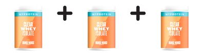 3 x Myprotein Clear Whey Protein (488g) Orange Mango