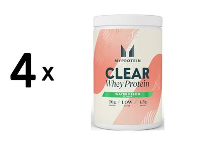 4 x Myprotein Clear Whey Protein (488g) Watermelon