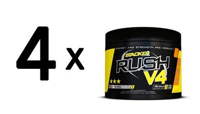 4 x Stacker2 Rush V4 (30 serv) Tropical