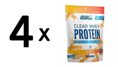 4 x Applied Nutrition Clear Whey Protein, Grapefruit - 875g