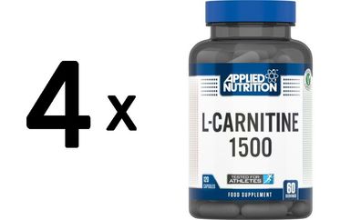 4 x Applied Nutrition L-Carnitine - 120 capsules