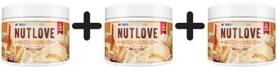3 x Allnutrition Nutlove, White Choco Peanut - 500g
