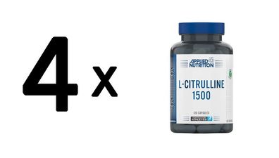 4 x Applied Nutrition L-Citrulline, 1500mg - 120 caps