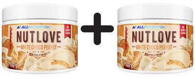 2 x Allnutrition Nutlove, White Choco Peanut - 500g