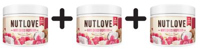 3 x Allnutrition Nutlove, White Choco Raspberry - 500g