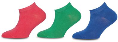 Ewers * Mädchen Sneaker Socken 3er-Pack Uni Gr. 31-34