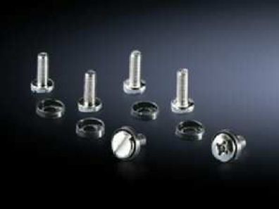 1St. VPE50 Rittal DK 7094.100 Kreuzschlitzschrauben M6x16 mm