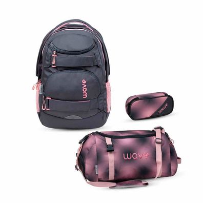 Wave Infinity Move Schulrucksack Set 3 tlg. "Pinky"