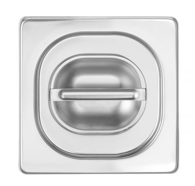 Hendi GN-Deckel mit Silikonrand Profi Line GN 16 aus Edelstahl