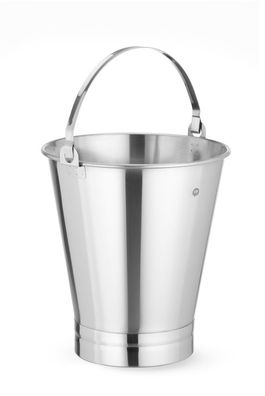 Hendi Eimer mit Skala bis 15 Liter aus Edelstahl Edelstahl mit verstärktem Boden