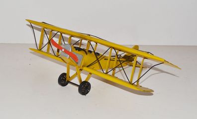 Blechflugzeug Modellflugzeug Oldtimer Marke Havilland Flugzeug Doppeldecker L 40 cm