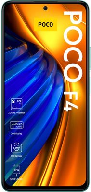 Xiaomi Poco F4 5G 256GB Dual-SIM Nebula Green - Neuwertiger Zustand ohne Vertrag