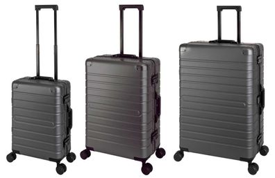 Travelhouse Oslo Reisekoffer 3-teiliges Set - 100% Aluminium Hartschale TSA-Schloss